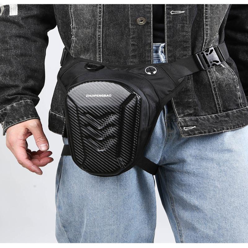 Motorcycle Leg Side Bag Pvc Hard Shell Outdoor Casual Waist Bags Motorbike Mobile Phone Purse Hip Bum Pack
