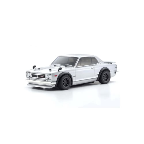 Kyosho 1/10 EP 4WD Fazer Mk2 FZ02 Nissan Skyline 2000GT-R (KPGC10) Tunet versjon Silver Electric Radio Control 34425T1C