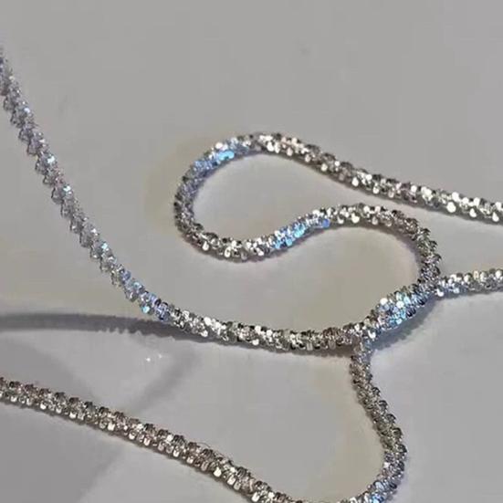 Sparkling Necklaces for Women Collarbone Chain with Lobster Clasp Hypoallergenic Jewelry for Parties Weddings Everyday Wear