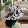 Breathable Foldable Sunshade Hat UV Protection Drawstring Large Brimmed Fisherman Hat Linen Cloth Adjustable Wide Brim Sun Cap