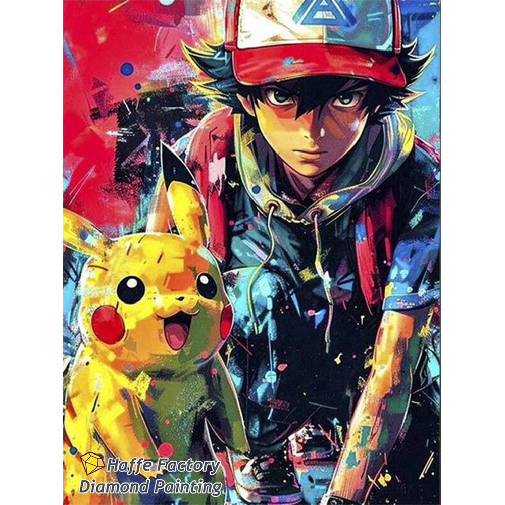 Magische Elf Snorlax Squirtle Diamond Painting Kunst Diy 5d Cartoon Eeveee Charmander Kruissteek Mozaïek Huisdecoratie Cadeau