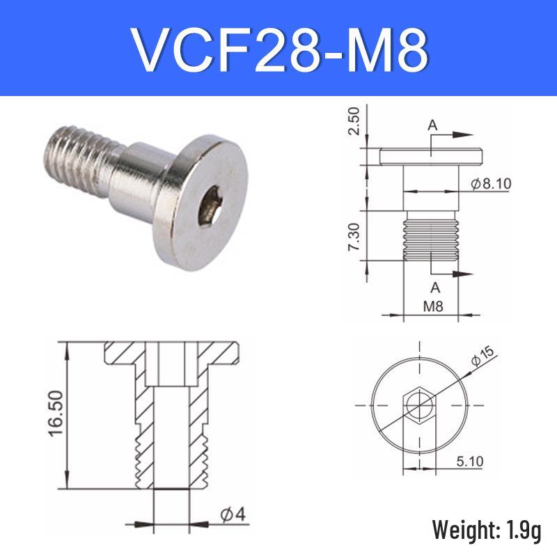 Vacuum Suction Cup Connector VM-G1 Threaded Barb Pneumatic Nozzle Adapter