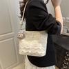 Premium Sense Large Capacity Tote Bag Women 2025 New Fashion Cute Lace Underarm Bag Commuter Versatile Shoulder Bag