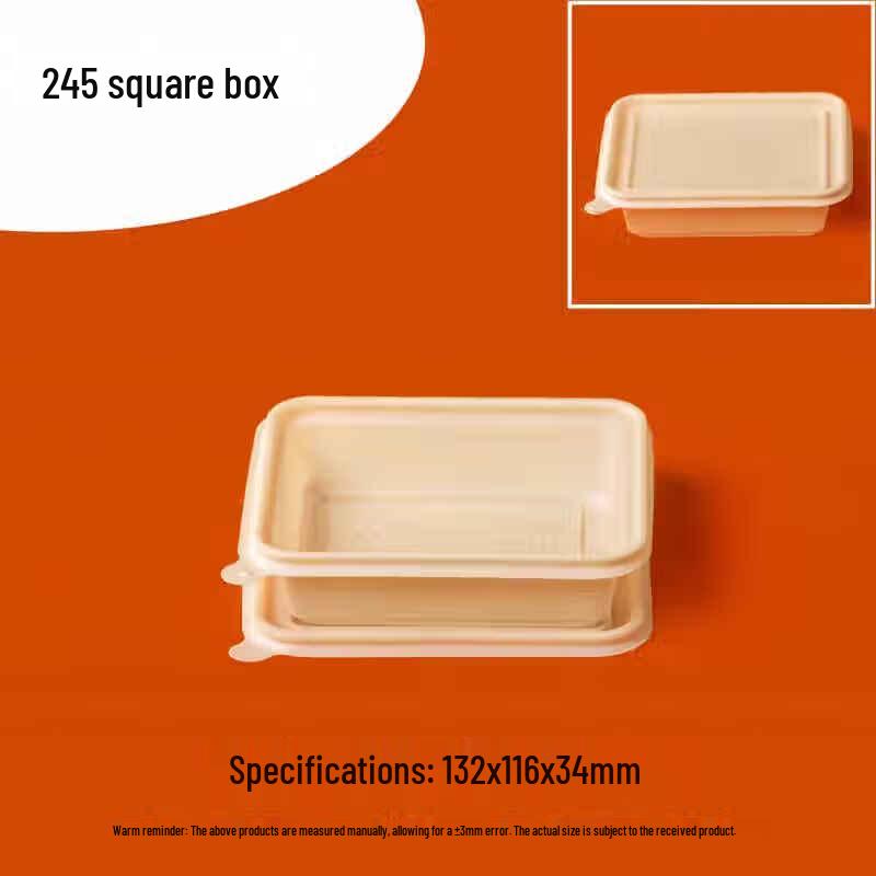 

Compostable Corn Starch Square Takeout Containers