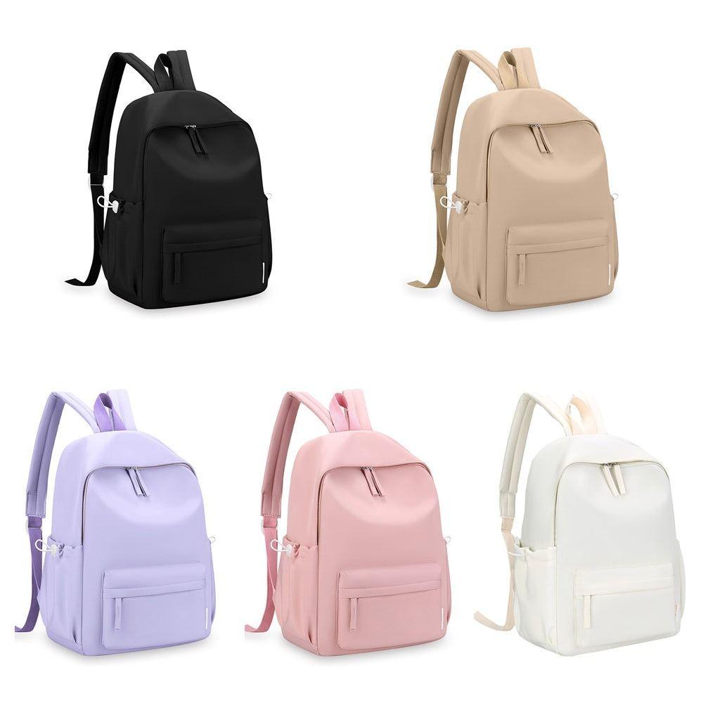 Portable Small Pack Solid Color Backpack Solid Color Handbag Student Shoulder Bag Korean Style Casual Backpack Outdoor