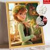 Disney Pearl Painting Princess Anna Pearl Dress DIY Pearl Art Painting Pearl Gem Painting Pictures Crafts Special Shape Home Wall Decoration