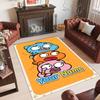 Personalized Crystal Velvet Carpet Custom Name Text,Amazing World of Gumball Anti Slip Area Rug For Home Decoration