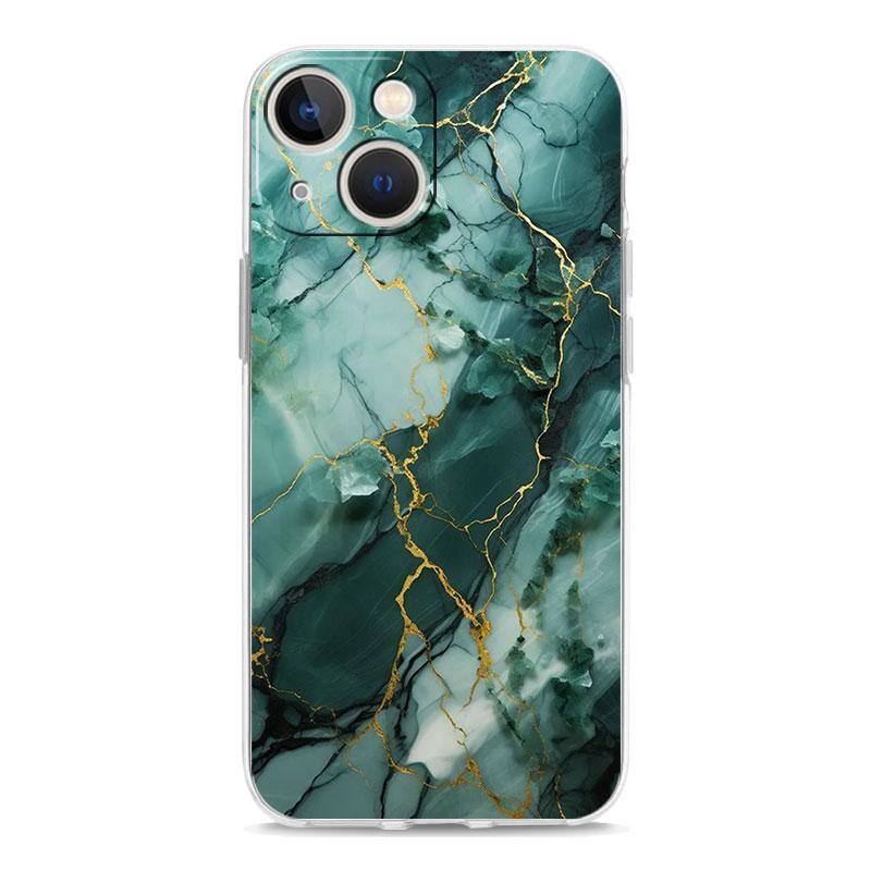 Capa de Celular Para iPhone 17 Capas iPhone Air 16 15 12 13 14 Pro Max 7 8 Plus 16Pro iPhone11 Capa Macia Mármore Aquarelado