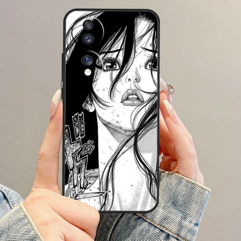 

Horror Manga Style Case For Honor Magic 7 6 5 Pro 200 400 Lite Honor X9c X9b X9a X8b X8a X8 X9 50 70 90 Cover Honor 200 Lite