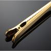 HANYANG 430 Edelstahl-Kaffeelöffel-Clip, Mehrzweck-Beutel-Verschlussclip, PVD-titanbeschichtet