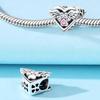 Copper Heart Shap Cute Claw Beads Fit Bracelets Decoration Diy Birthday Party Fine Gifts Jewelry Bracelet Accessory
