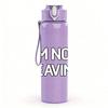 1PC I Am Not Leaving Simple Quote Print 750ml Color Plastic Sports Water Bottle Leakproof Flip Straw Lid Suitable for Sports Office Home Use