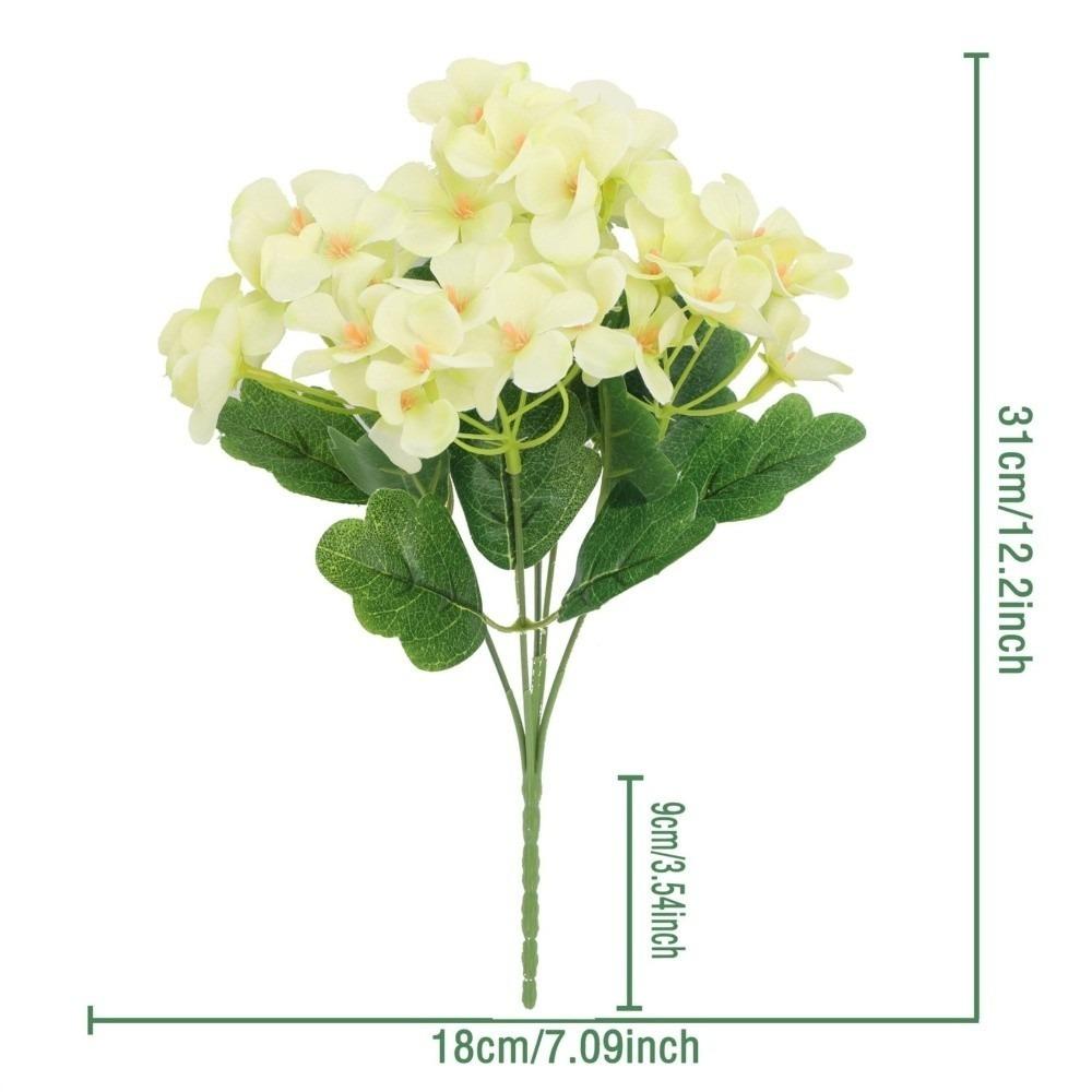 Silk Cloth Foam Flower Bouquet Dyed Edged Simulation Flowers Home Decoration  Photography Props