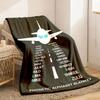 Contemporary Flannel Throw Blanket with Airplane Design Hypoallergenic All-Season Multipurpose Soft Cozy Plush Digital Print Polye