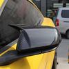 For Ford Mustang 15~2020 Carbon Fiber Style Side Mirror Cover Wing Cap Case Trim