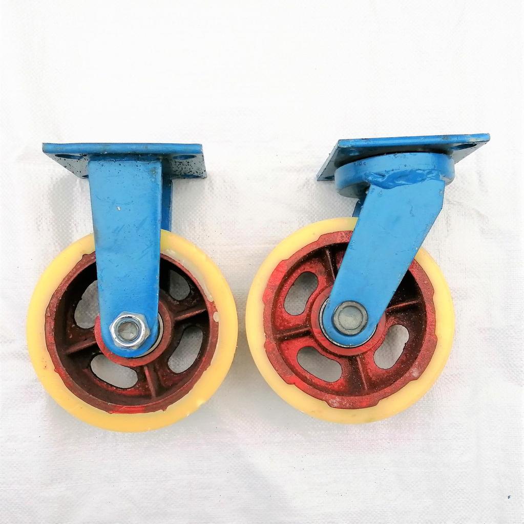 Heavy-Duty Swivel Caster with Iron Core and Thick Nylon Wheel