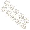 10PCS Iron Bookmark Clips Electroplating Memo Clips Bookmarks Star Moon Clips  Document Organizing