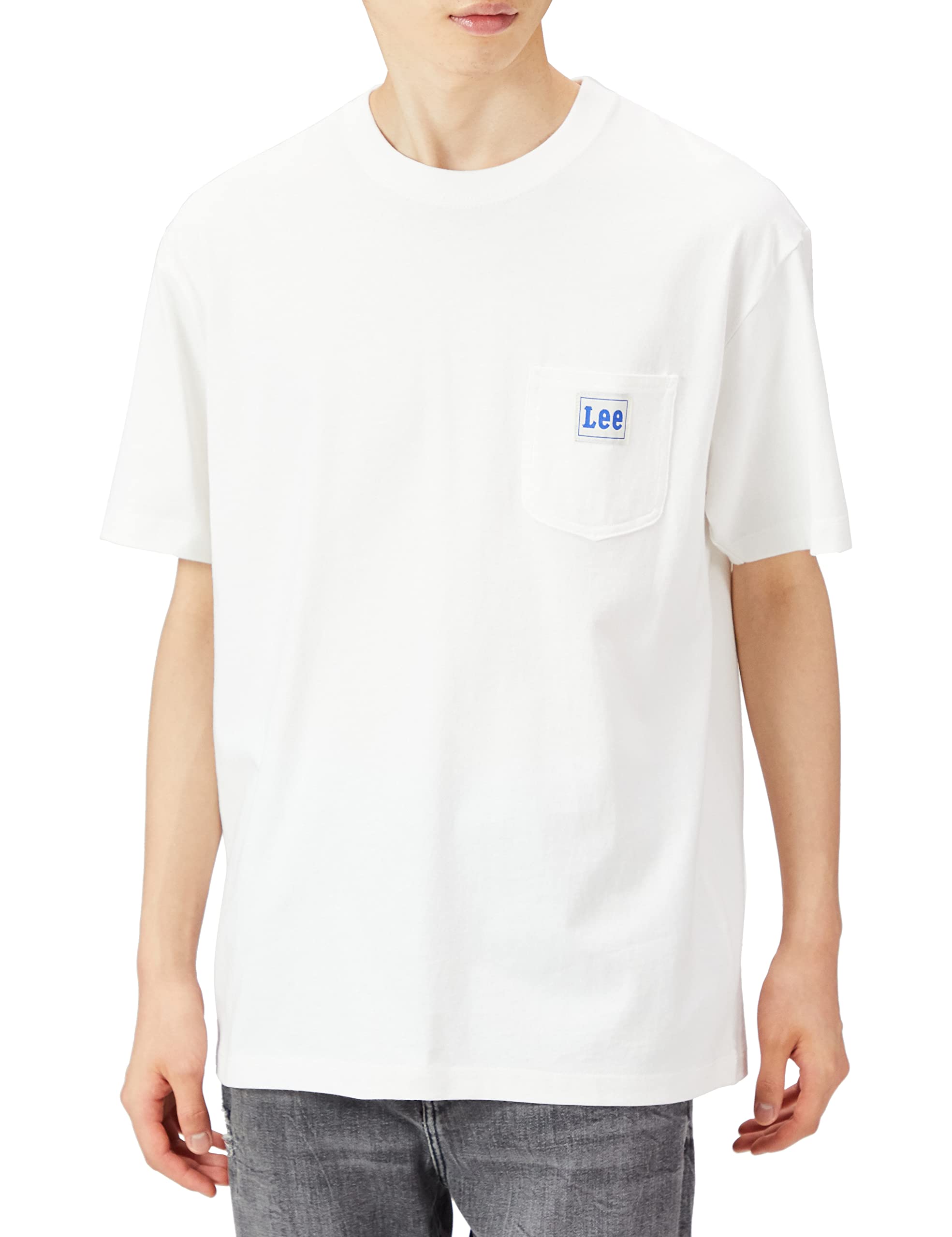 

Lee Official Collaboration Side Print Size M T-Shirt, Men s, LT3044-318, White, белый