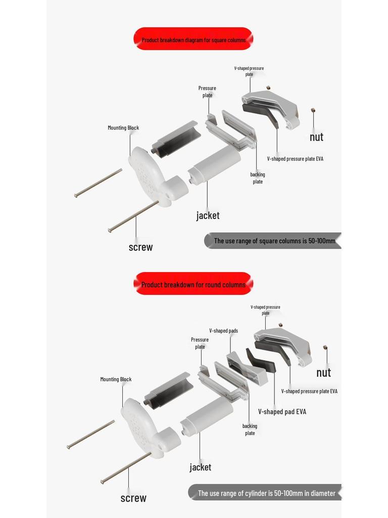 Acessórios de Portão Personalizados: Base de Corrimão de Escada para Portões Retráteis e de Ferro
