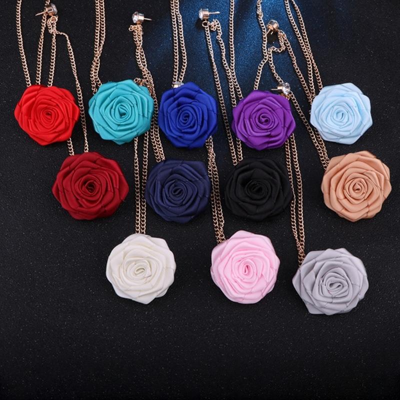 Bridegroom Wedding Brooches Cloth Art Rose Flower Lapel Pin Well-designed Badge Tassel Chain Chest Brooch Fashion Badge