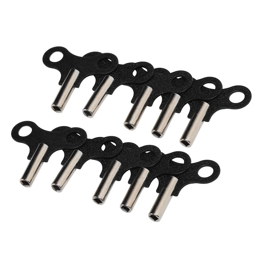 10 STuks Set Klokgereedschap Klokwerk Sleutels Compact Mechanisch Klokje Sleutel Klok Reparatiegereedschap Antieke Klokken