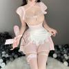 Women Sexy Lingerie Lovely Maid Outfit Sexy Bunny Girl Cosplay Costume Lace See-through Bar Uniform Coffee Girl Temptation
