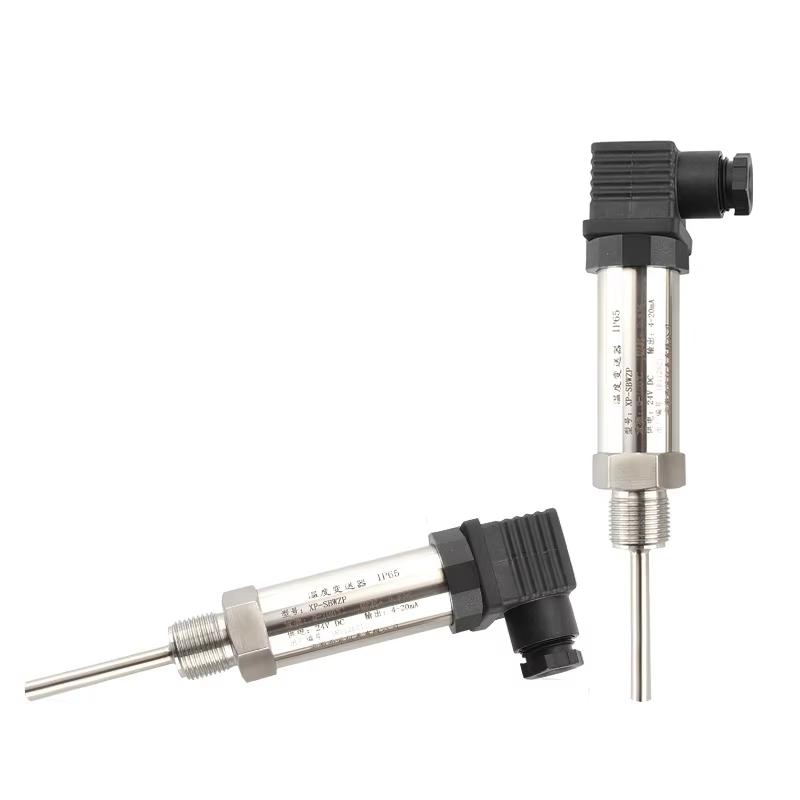 PT100 Temperature Sensor -50-200C to RS485 4-20mA 0-10V 0-5V Temperature Converter 0-100C 304SS Probe DC24V PT100 Sensor