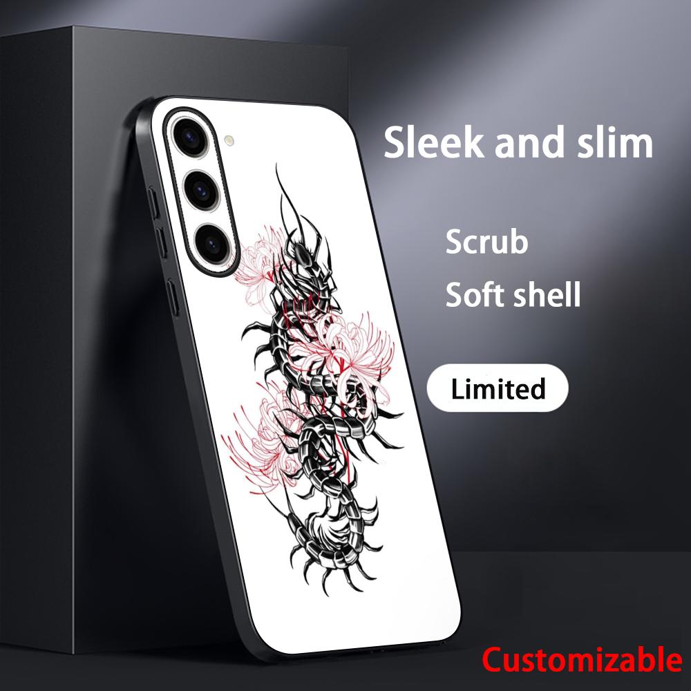 Tokyo Ghoul Tausendfüßler Japan Kunst Handyhülle Für Samsung Galaxy S25 S24 S23 S22 S21 S20 Plus Ultra Note20 Weich Schwarz