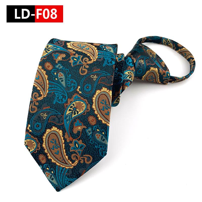 Zipper Style Knot-Free Men's Business Casual Tie