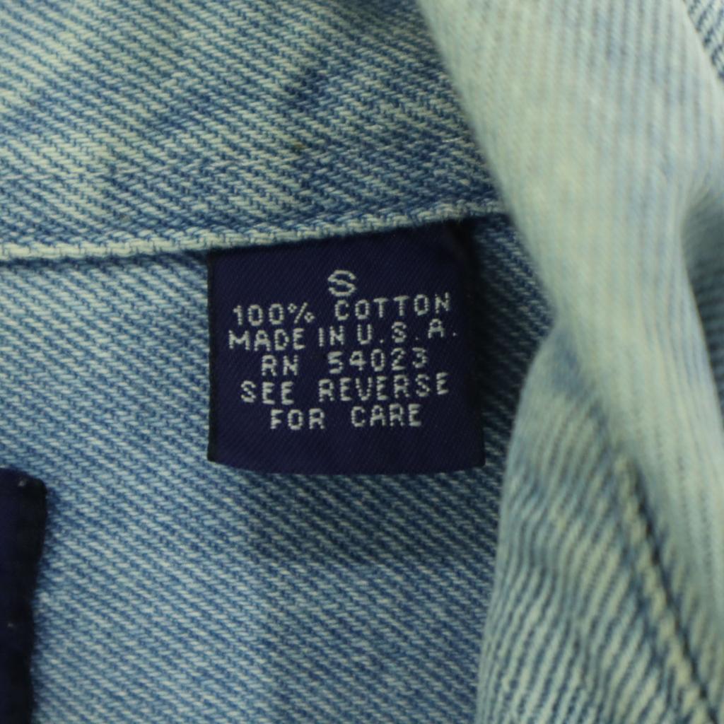 GAP 90s Old Long sleeve Denim shirt S blue Men's Used