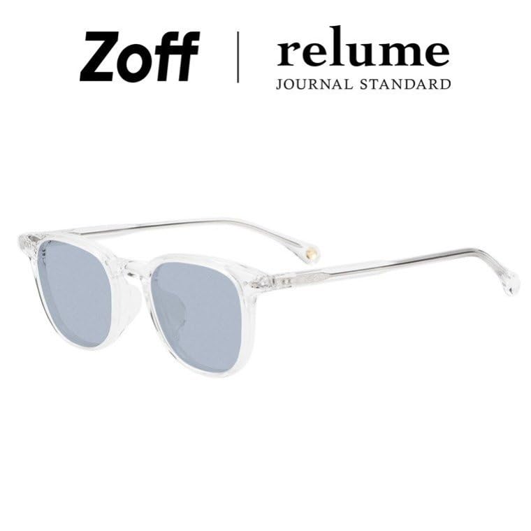 [Zoff] Zoff JOURNAL STANDARD relume Sonnenbrille im Wellington-Stil (Klar, ZH251G0300A1)  Journal Standard Relume  Schwarzer Rand Klarer Rahmen  Farbig