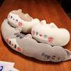 Cute Cat Cartoon Caterpillar U-shaped Pillow Travel Office Lunch Break Portable Neck Pillow Protection Pillow Nap Artifact