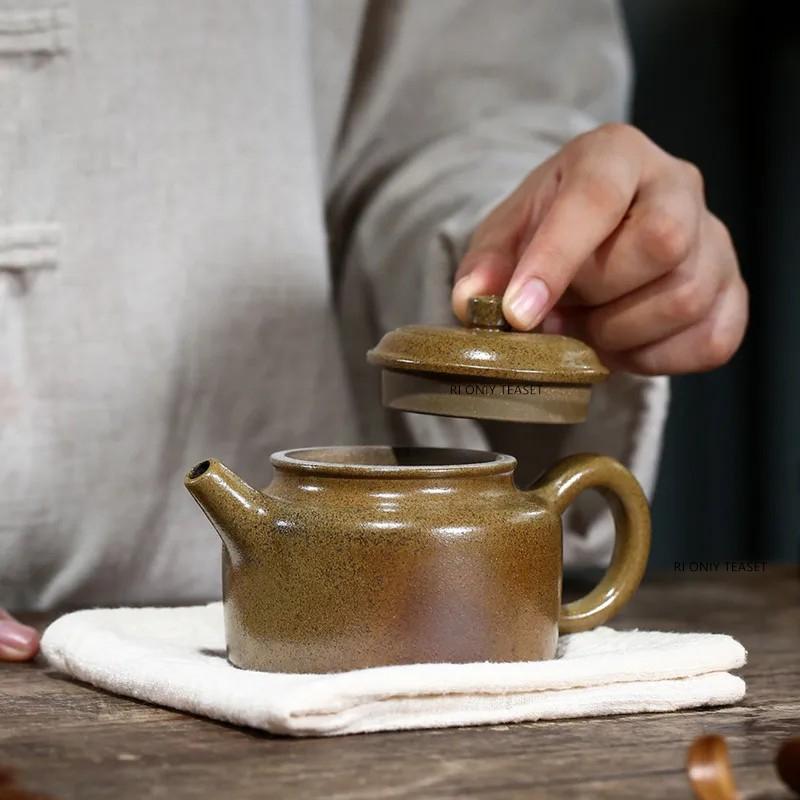 230ml Chinese Yixing Purple Clay Teapots Traditional Kiln Change Handmade Tea Pot Beauty Kettle Famous Zisha Tea Set Teaware