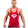 Men's Superman Cotton Racerback Fitness Tank Top