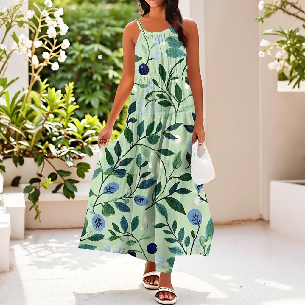 Women's Summer Casual Fashion Suspender Sleeveless Dress