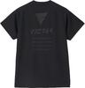 VICTAS Table Tennis T-Shirt, V-TS508, Black, Medium, 532501, Moisture-Wicking, Quick-Drying, Stretch, Unisex