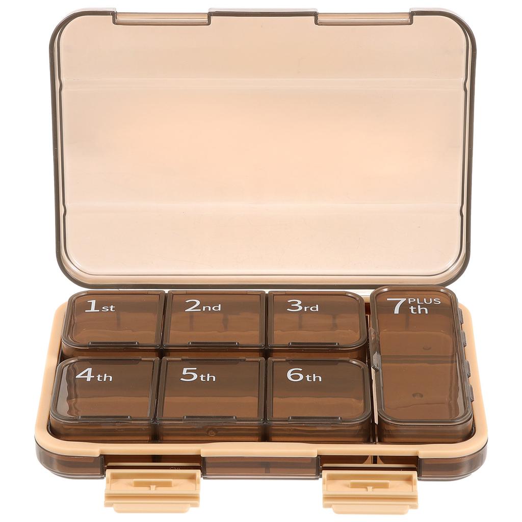 Mini Weekly Portable Pill Box Medicine Organizer Compact Pocket-Size Medicine Storage Case Travel Medication Holder Daily