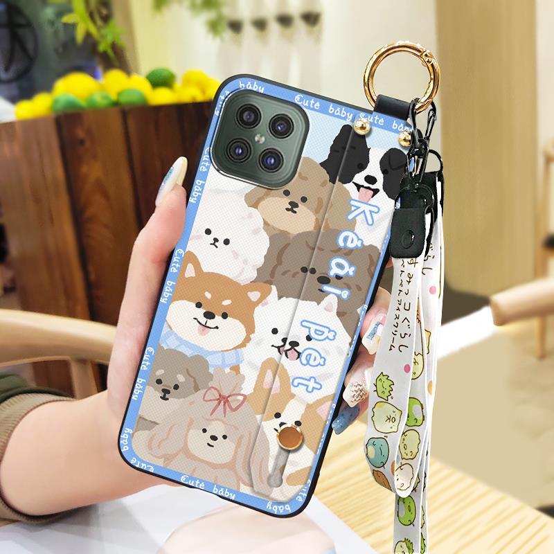 Anti-knock Shockproof Phone Case For Cubot C30 Lanyard Soft case Back Cover Kickstand Anti-dust Cute Phone Holder Ring