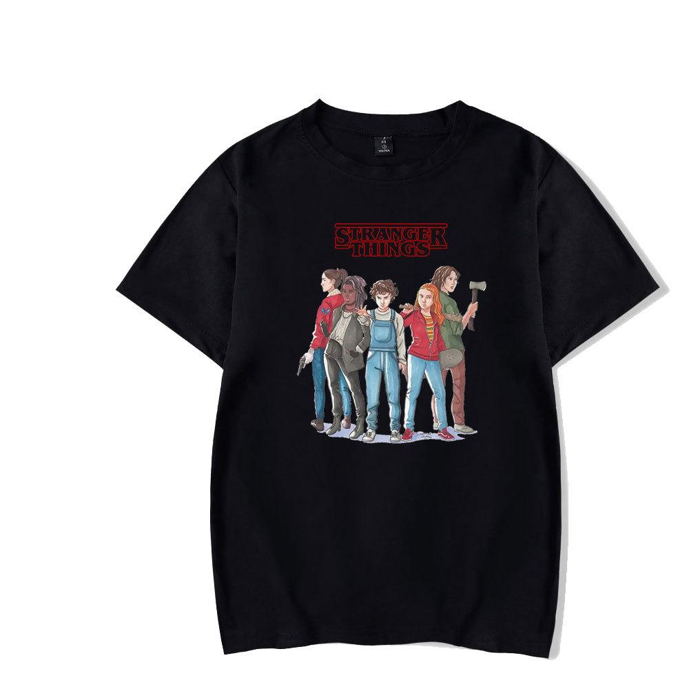 Stranger Things Sommer Damen Herren Locker Sport Kurzarm T-Shirt Modisches Bequemes Weiches Atmungsaktives Baumwoll-T-Shirt