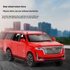 1/32 Scale Cadillac Escalade Off-road Vehicle Simulation Diecast Metal Alloy Model Car Sound Light Pull Back Collection Toy Gifts