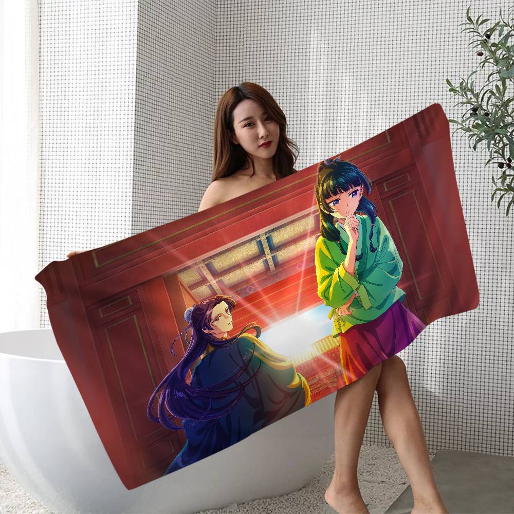 Popular Anime The Apothecary Diaries Beach Towel Bath Towels For Girl Microfiber Quick Dry Sand Free Beach Spa Gym Pool