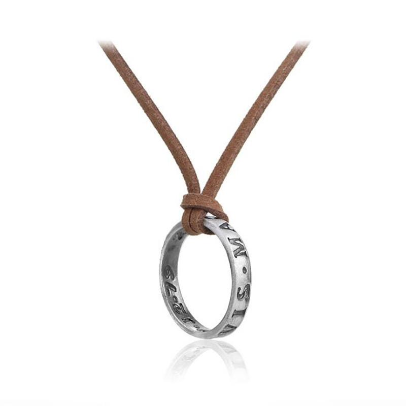 Game Jewelry Uncharted 4 A Thief s End Nathan Drake Necklaces Leather Cord Chain Long Necklace Men goth Accessories
