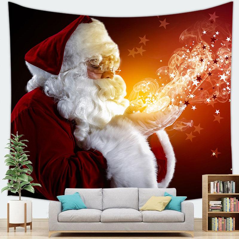 Home Decor Veselé Vánoce Santa Claus Dekorace Tapiserie Santa Claus Vánoční Party Tapiserie Tapiserie Tapiserie pozadí Látka