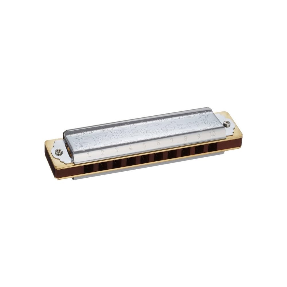 

Tombo TOMBO 10 Holes Harmonica G Key Folk Blues Mark II 1210 серебряный
