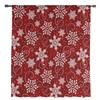 Christmas Snowflake Texture Red Sheer Curtains for Living Room Decoration Window Curtains Kitchen Tulle Voile Organza Curtains