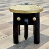 20.32 Cm Hand-Painted Wooden Elephant Shape Stool, Cum Side Table, for Home, Office Living or Bedroom Decor