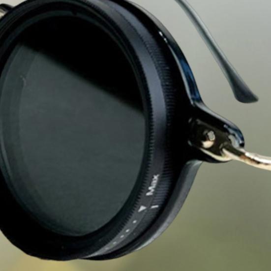 Malé okrúhle polarizované slnečné okuliare pre mužov ženy 1-9 stupňov nastaviteľný odtieň slnečné okuliare s ND filtrom šošovky na pláž, do tieňa, na rybolov, na šoférovanie