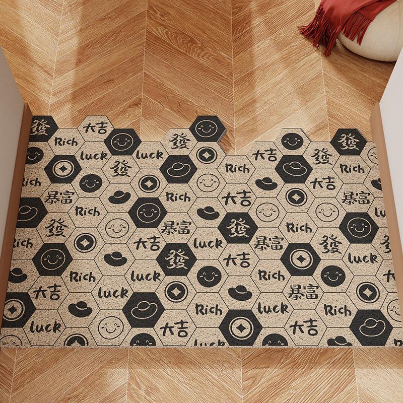 

Красный проволочный коврик для входной двери из ПВХ с защитой от песка и пыли, износостойкий коврик для входной двери 45*75