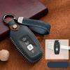 SANRILY Handmade Leather Key Fob Cover for Lincoln Continental MKC MKZ MKX 2017-2022, Navigator 2018-2022, Nautilus 2020-2022 Keyless 3/4/5 Button