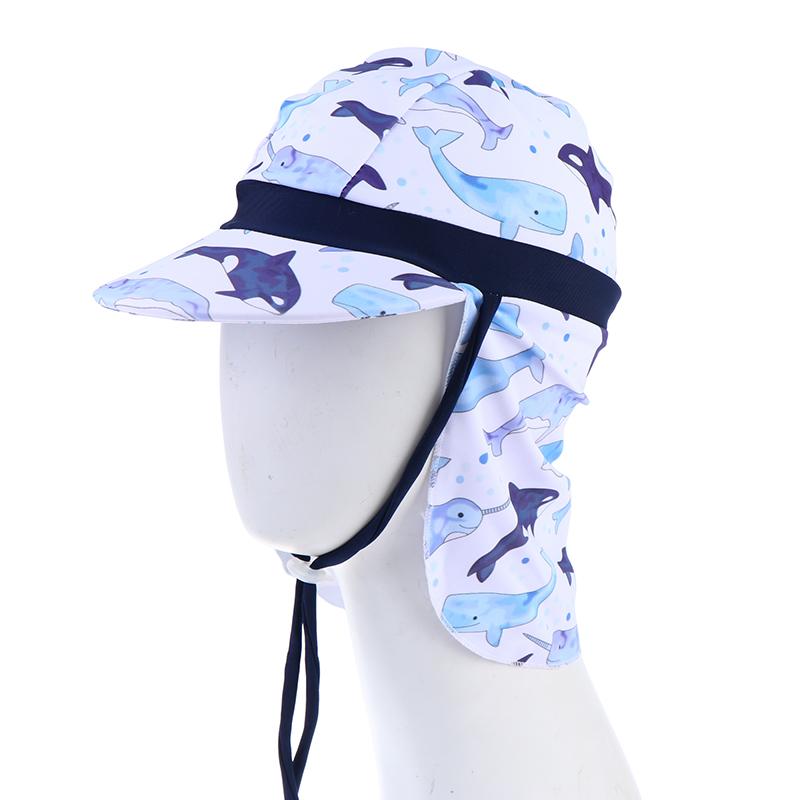 Kids Windproof Anti-UV Sun Hat Large Brimmed Breathable Nylon Multicolor Cap for Hiking Climbing